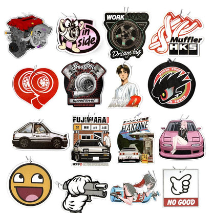 JDM Style Anime Car Air Freshener Pendant