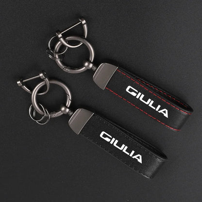 Alfa Romeo Leather Keychain