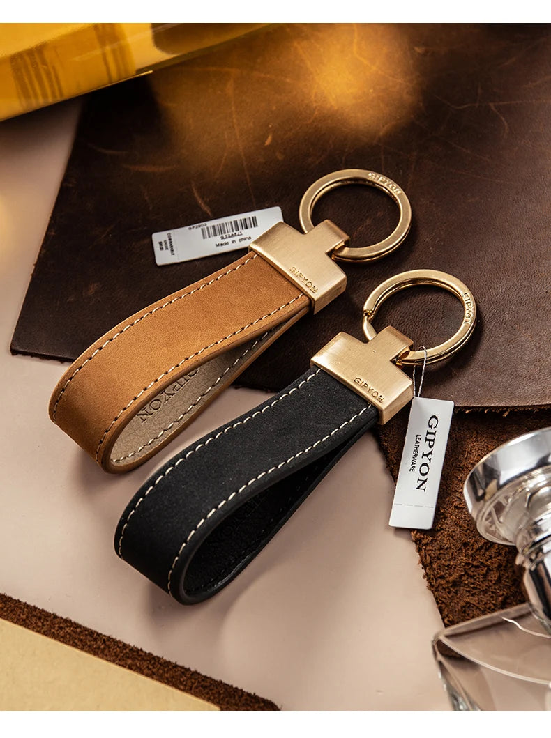 Cow Leather Keychain