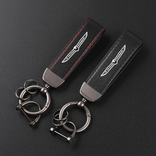 Jeep Trailhawk Leather Keychain