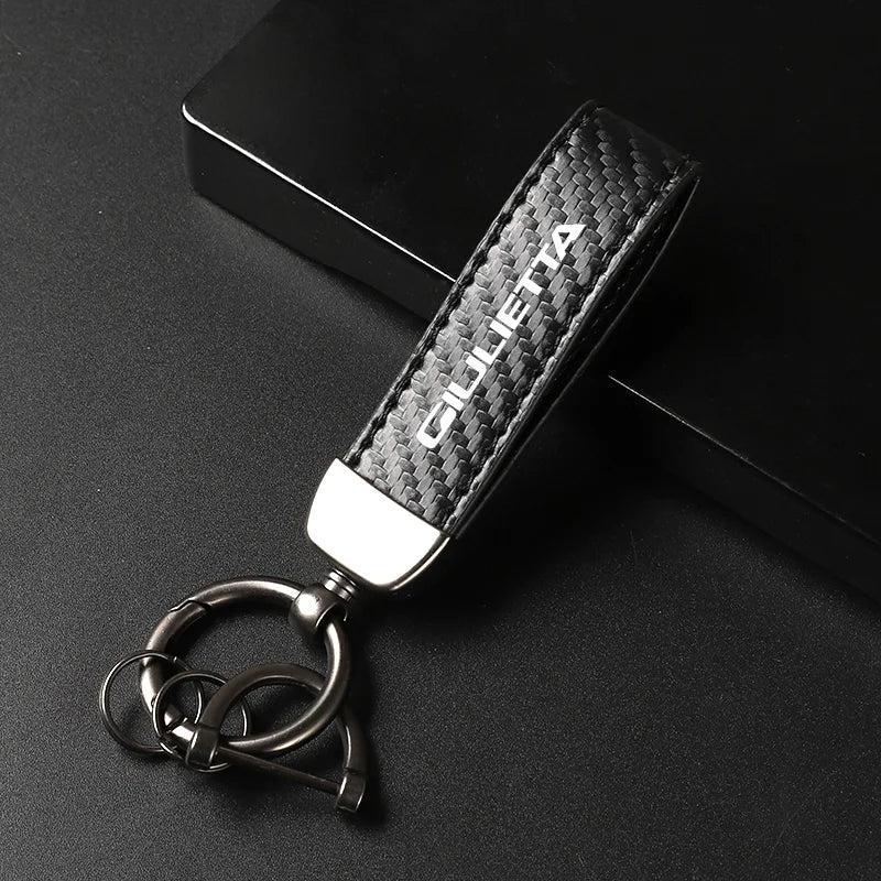 Alfa Romeo Carbon Fiber Keychain