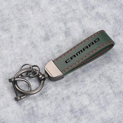 Chevrolet Camaro Leather Keychain