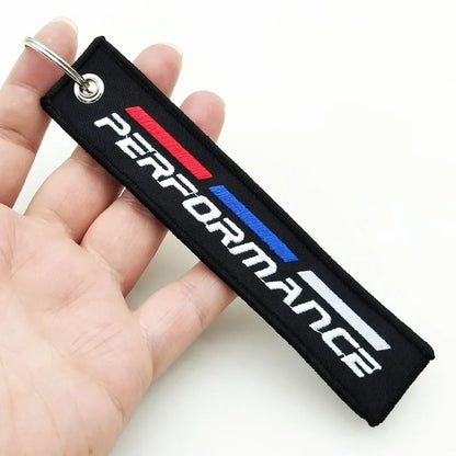 BMW Performance Fabric Keychain