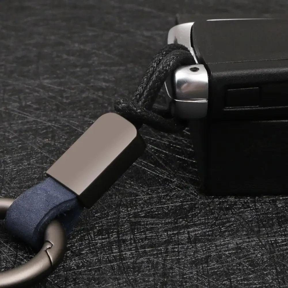 Alloy Leather Keychain