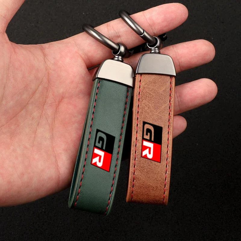 Toyota GR Leather Keychain