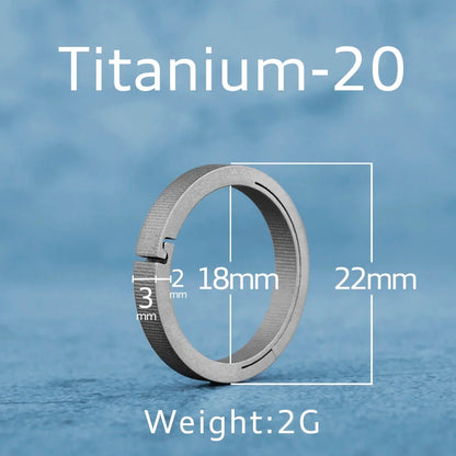 Black Titanium Keyring