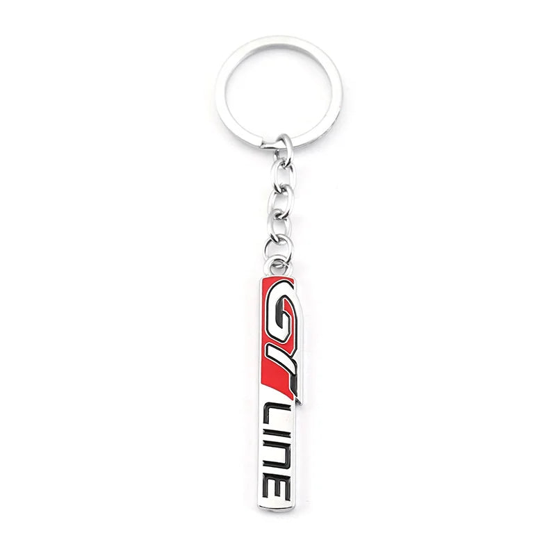 Kia & Peugeot GT Metal Keychain
