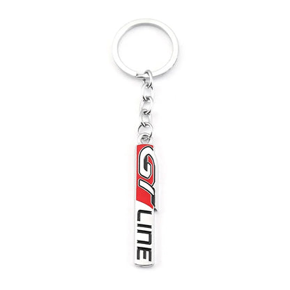 Kia & Peugeot GT Metal Keychain