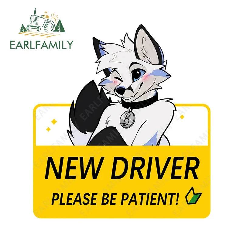 Shy Furry Warning Sticker