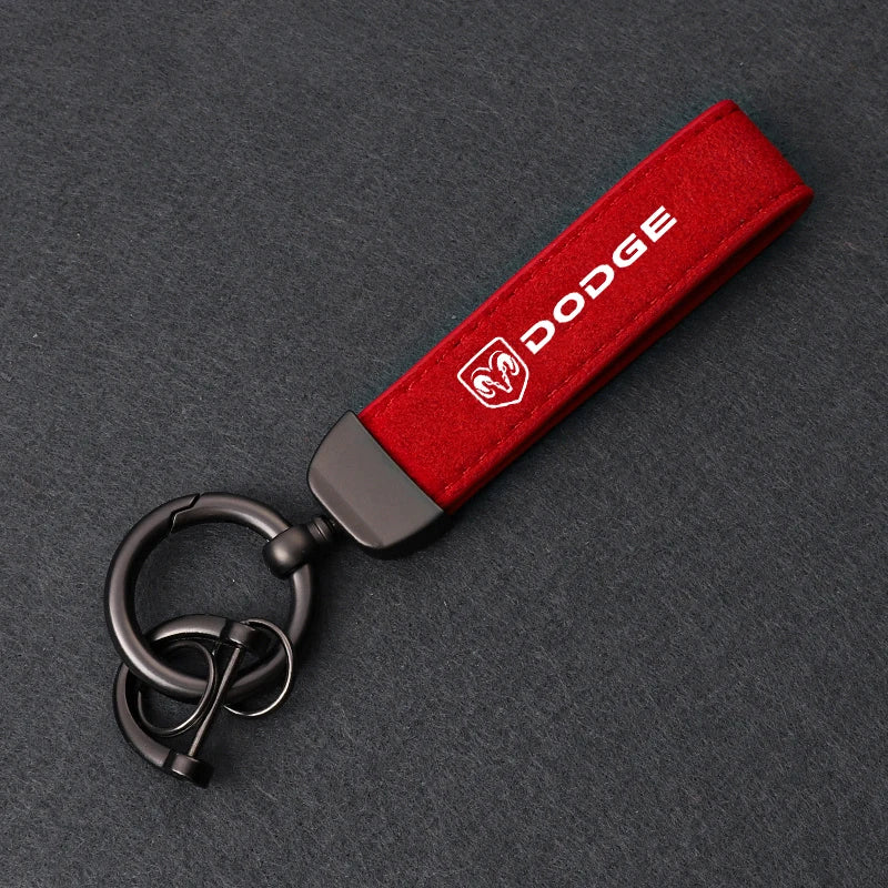 Dodge Leather Keychain