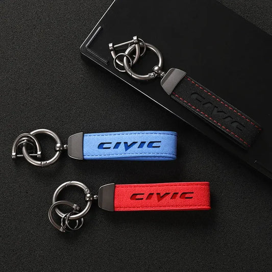 Honda Civic Leather Keychain