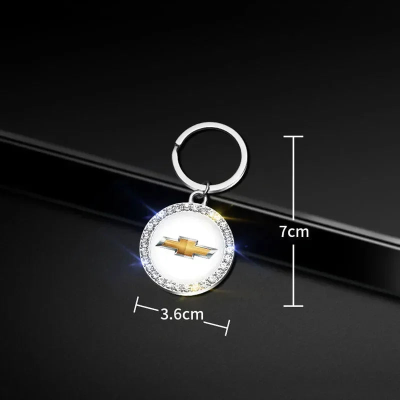 Chevrolet Alloy Diamond Keychain