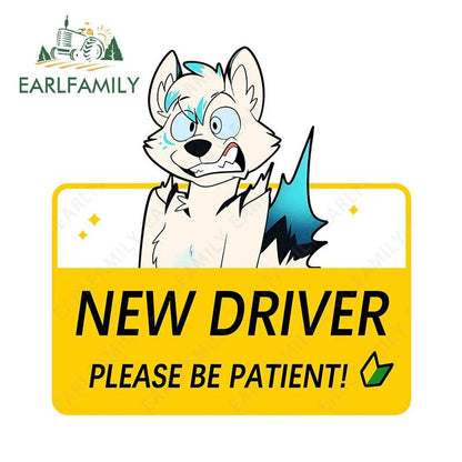 Shy Furry Warning Sticker