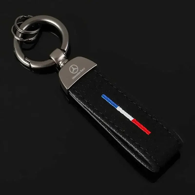 Mercedes Benz Leather Keychain