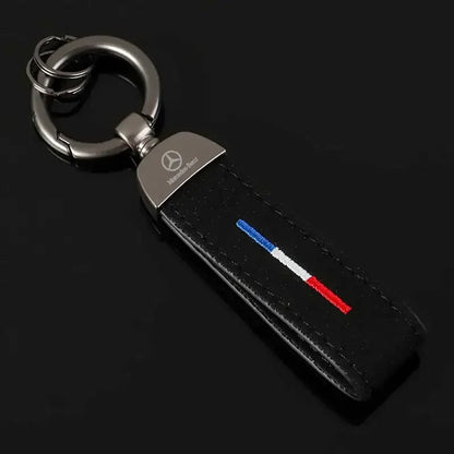 Mercedes Benz Leather Keychain
