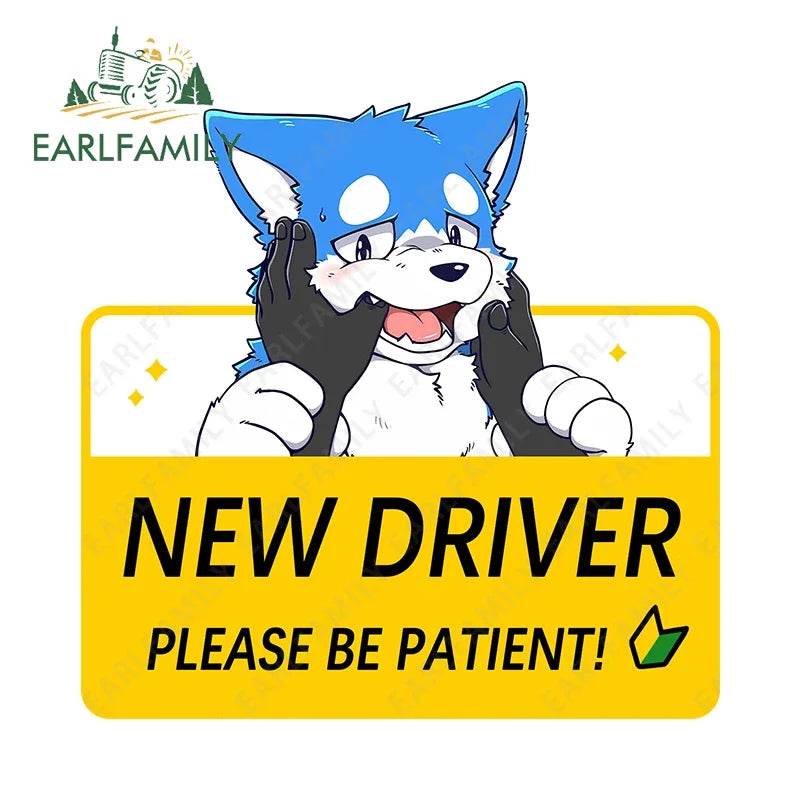 Shy Furry Warning Sticker