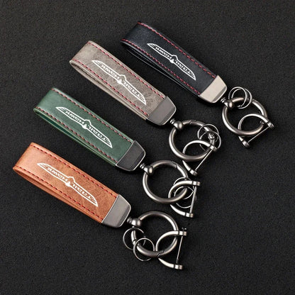 Jeep Trailhawk Leather Keychain