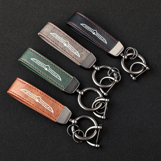 Jeep Trailhawk Leather Keychain