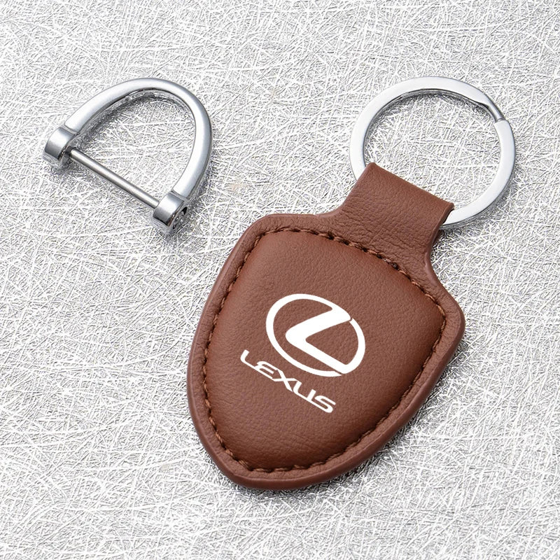 Lexus Logo Leather Keychain