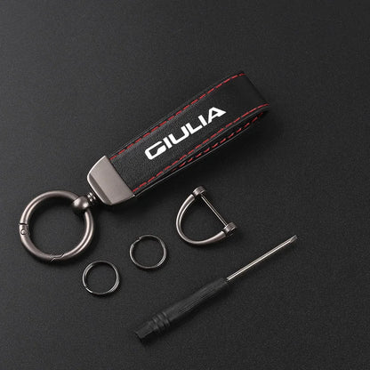 Alfa Romeo Leather Keychain