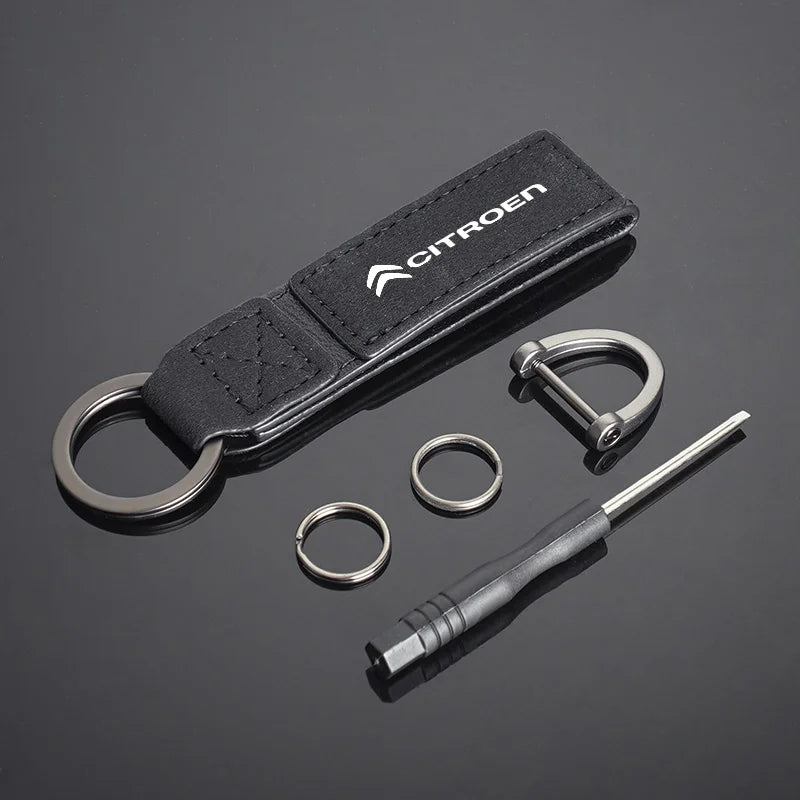 Citroën Leather Keychain