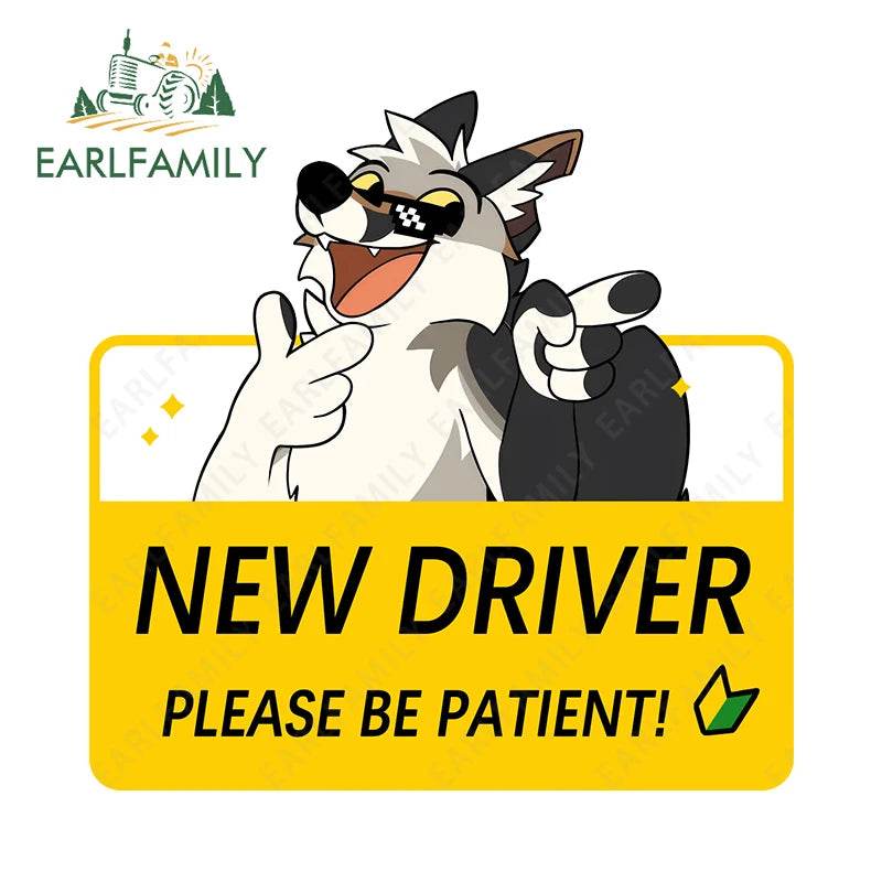 Shy Furry Warning Sticker