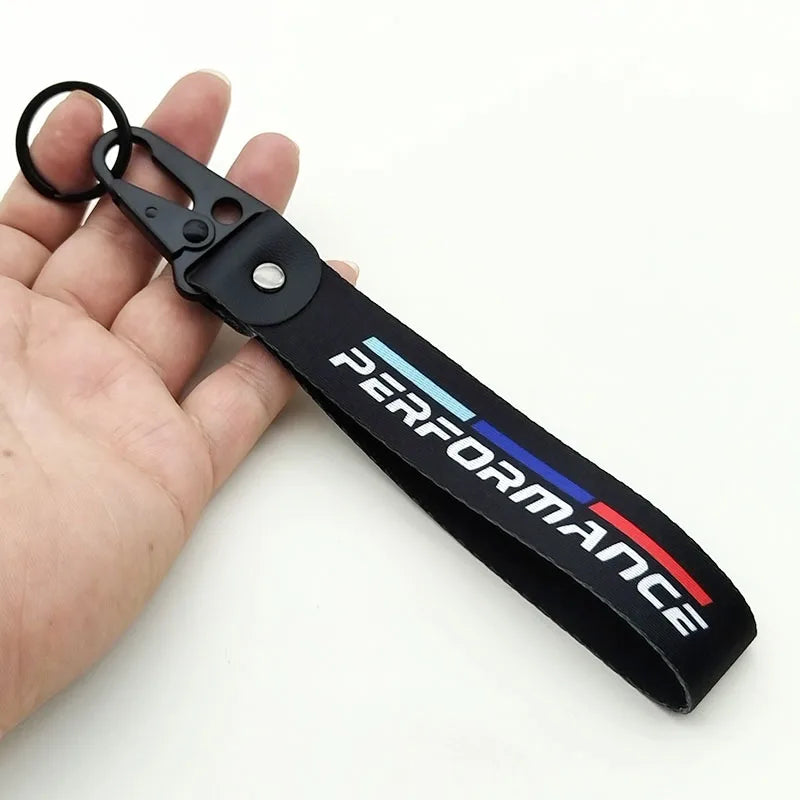 BMW Performance Fabric Keychain
