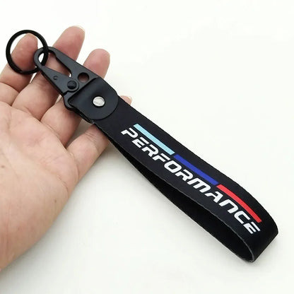 BMW Performance Fabric Keychain