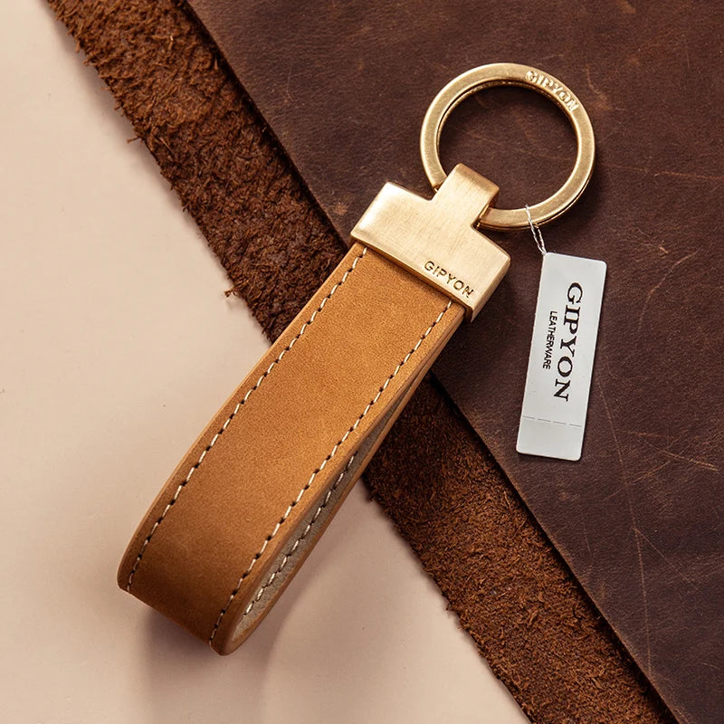 Cow Leather Keychain