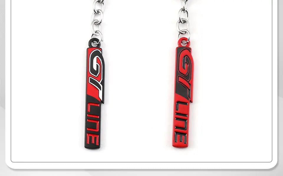 Kia & Peugeot GT Metal Keychain