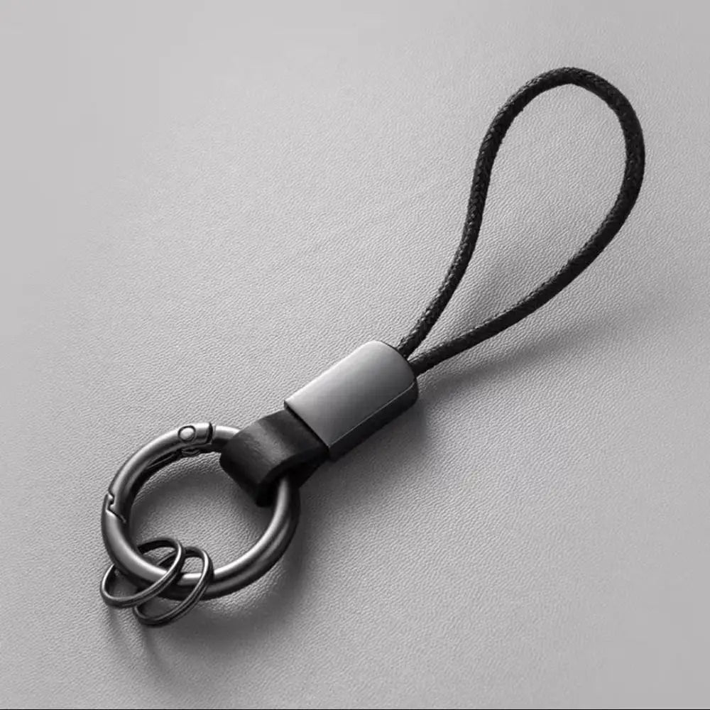Alloy Leather Keychain