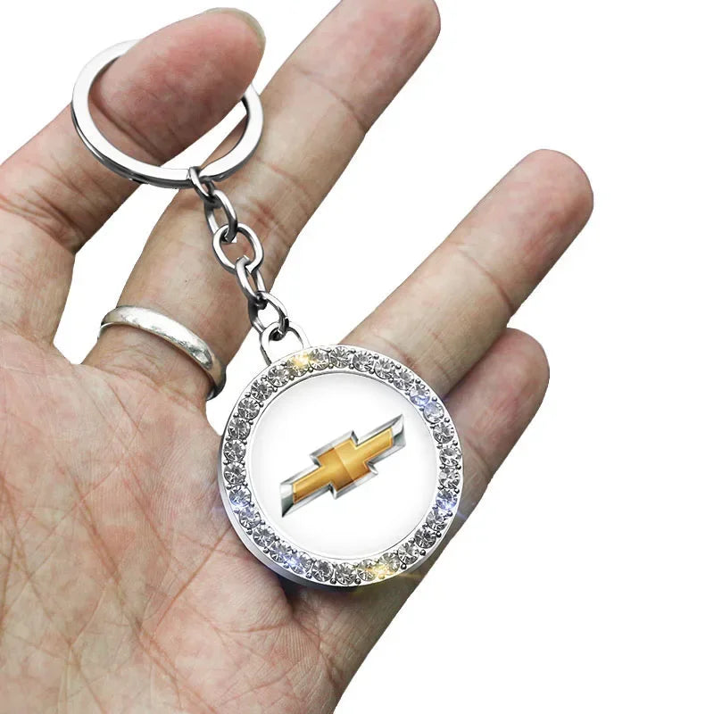 Chevrolet Alloy Diamond Keychain