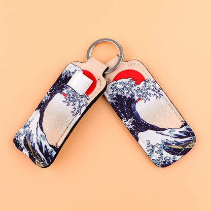 Japanese Waves Keychain