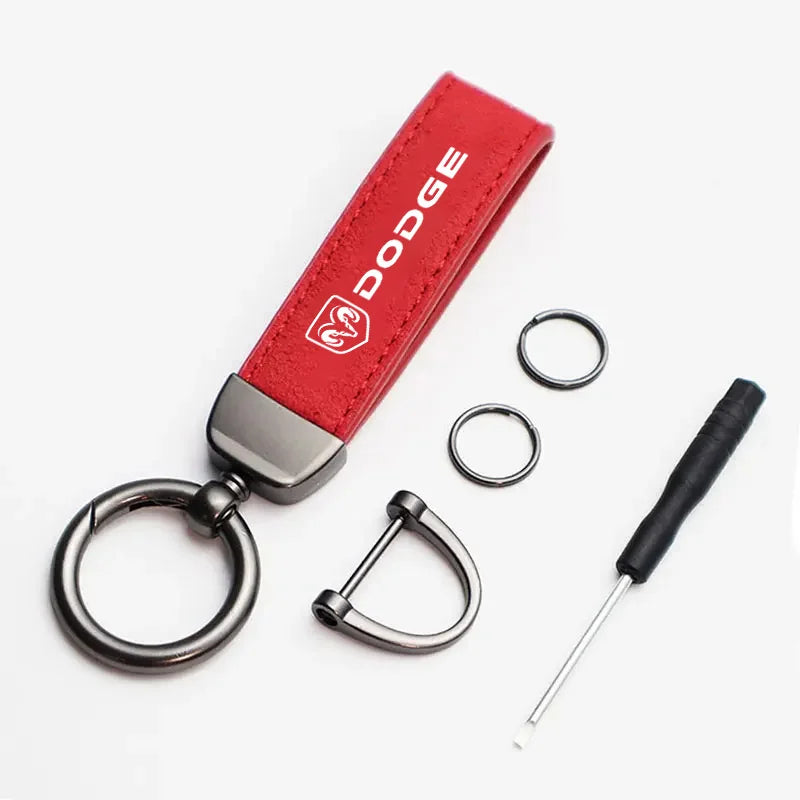 Dodge Leather Keychain