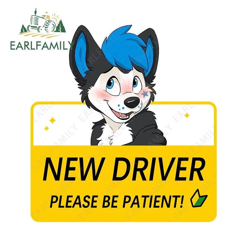 Shy Furry Warning Sticker