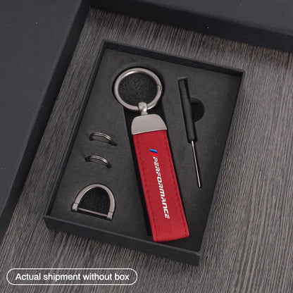 BMW Leather Keychain