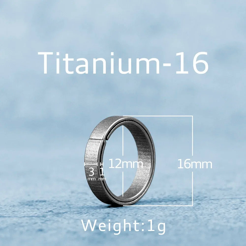 Black Titanium Keyring