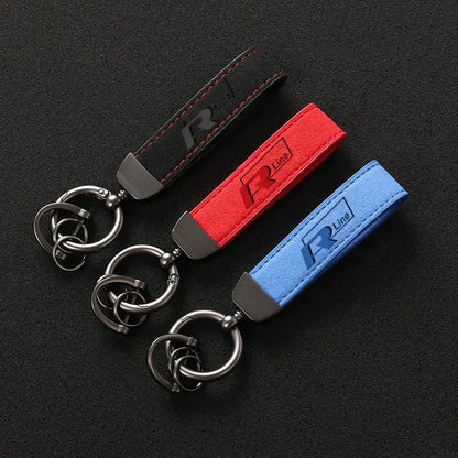 Volkswagen R-Line Leather Keychain