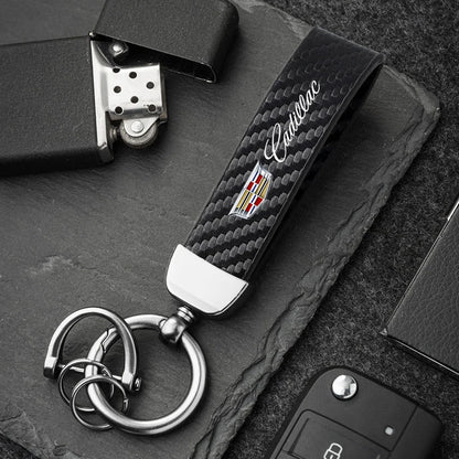 Cadillac Carbon Fiber Keychain