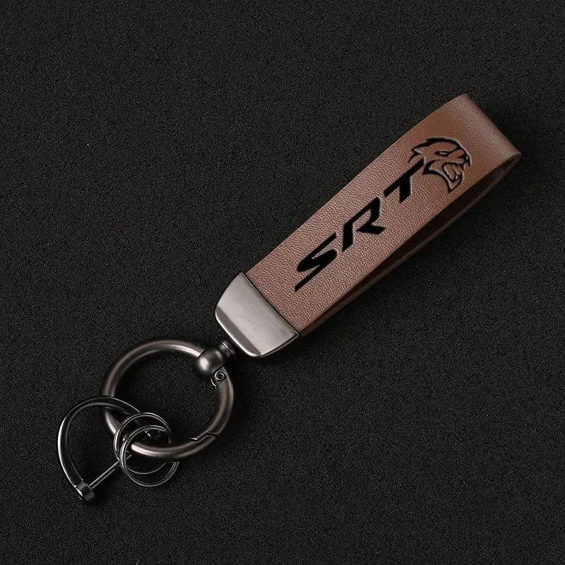 SRT Leather Keychain
