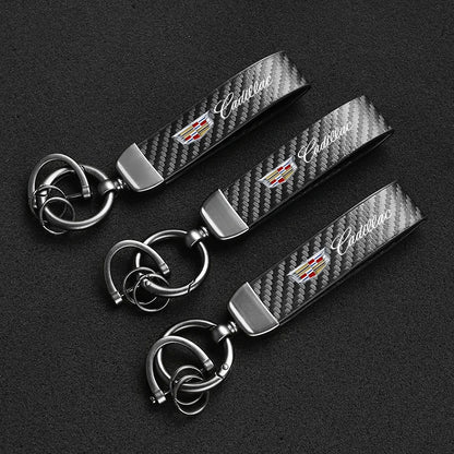 Cadillac Carbon Fiber Keychain