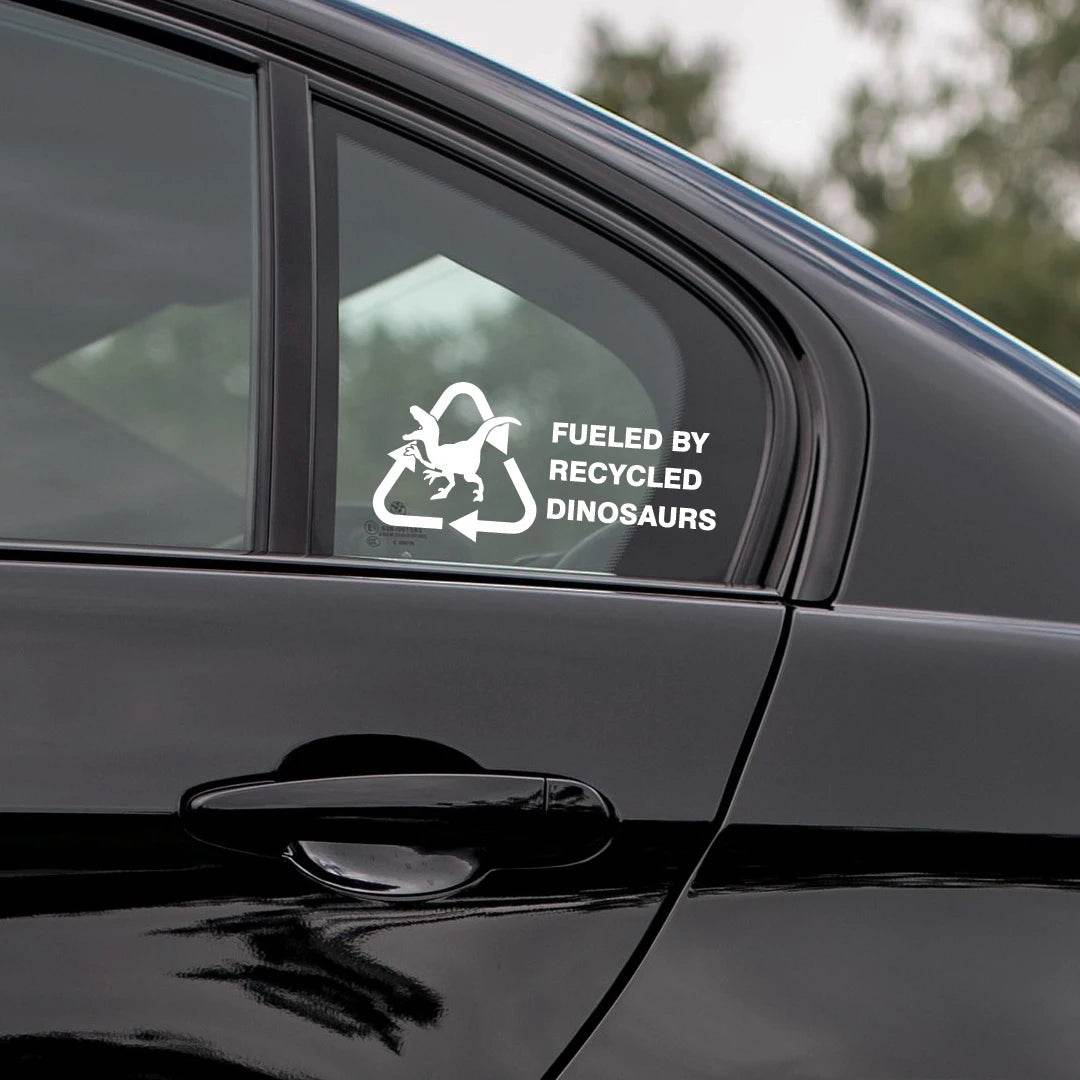 Recycled Dinosaur Sticker