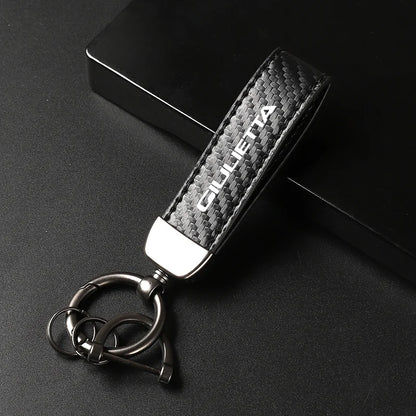 Alfa Romeo Carbon Fiber Keychain