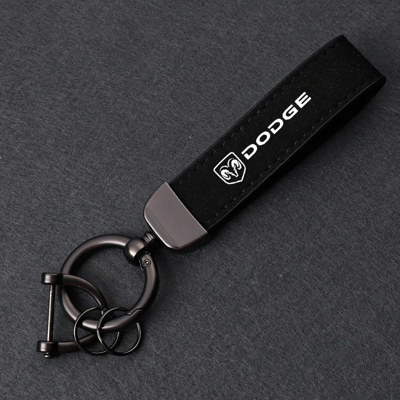 Dodge Leather Keychain