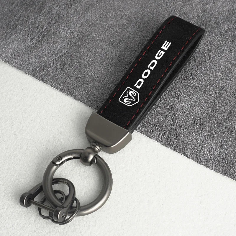 Dodge Leather Keychain