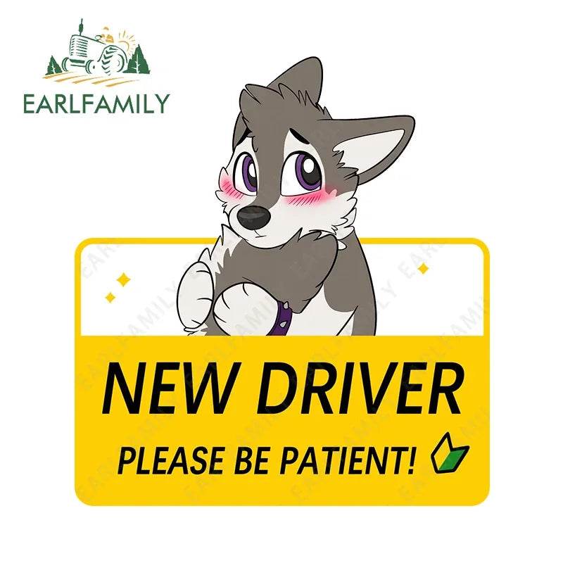 Shy Furry Warning Sticker