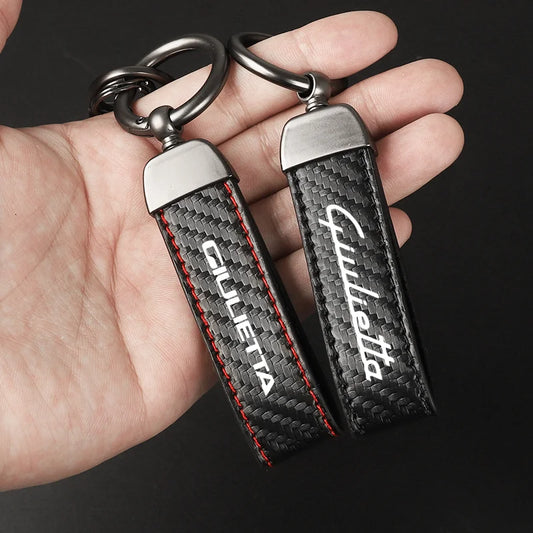 Alfa Romeo Carbon Fiber Keychain