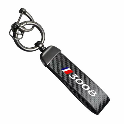 Peugeot Carbon Fiber Keychain