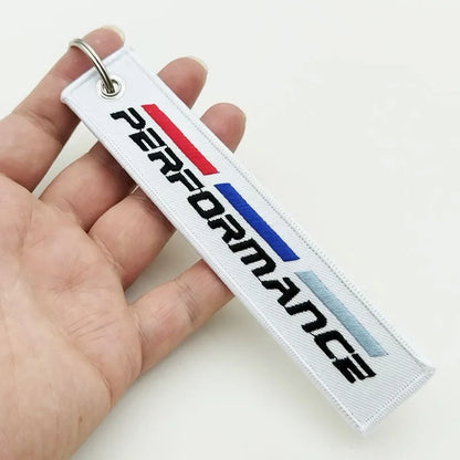 BMW Performance Fabric Keychain