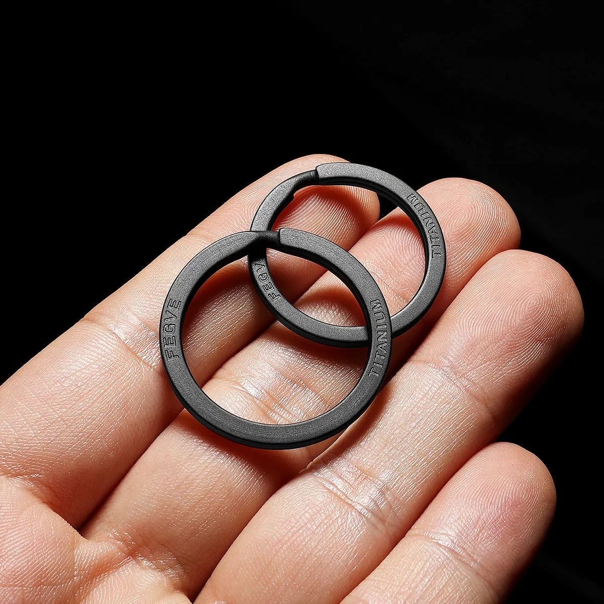 Black Titanium Keyring